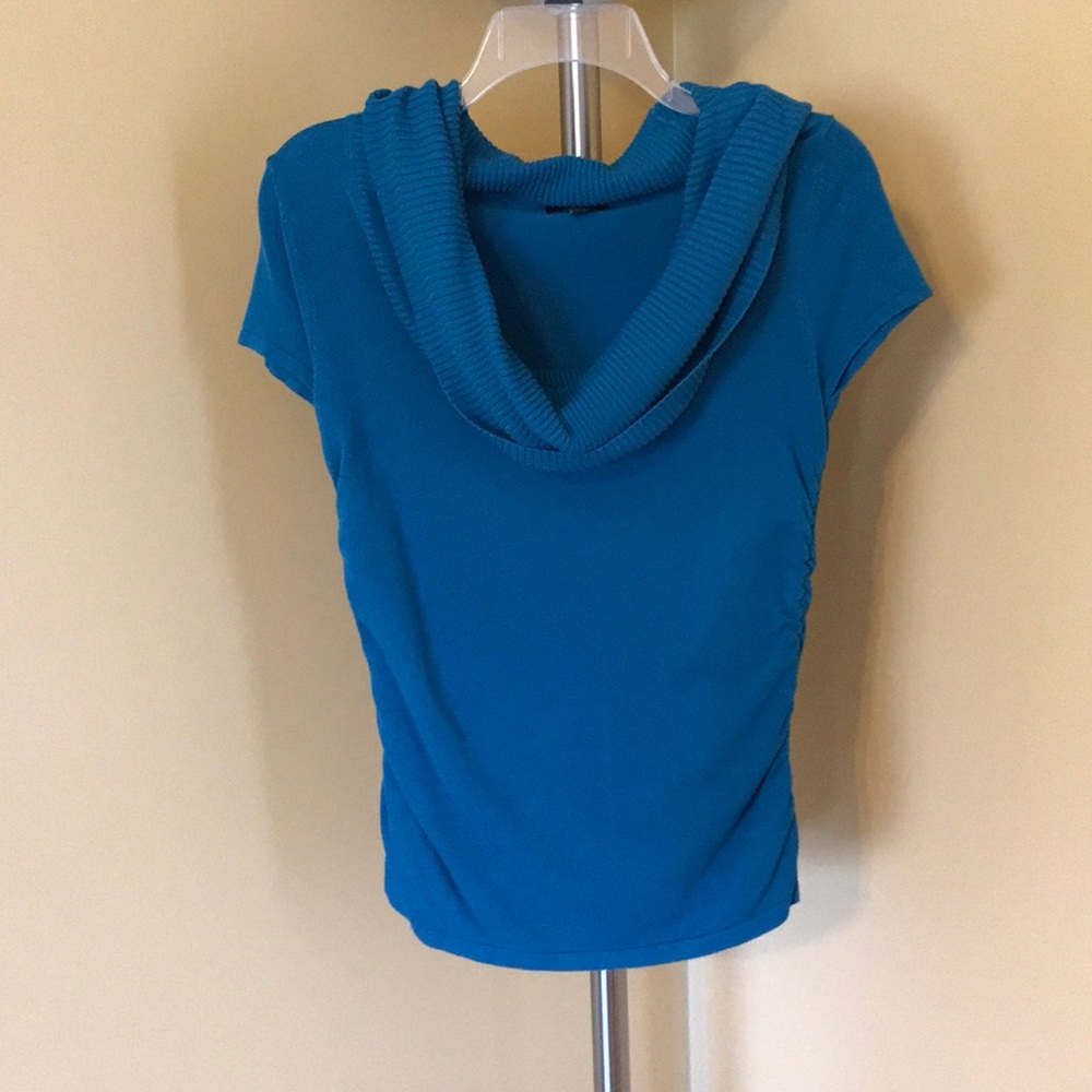 Teal short sleeve sweater